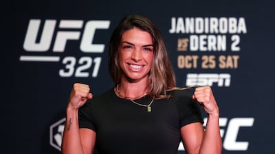Mackenzie Dern has already beaten Virna Jandiroba once in her MMA career, back in 2020. Chris Whiteoak / The National