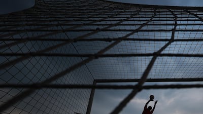 Luis Malagon of Necaxa warms up prior the 12th round match between Pumas UNAM and Necaxa as part of the Torneo Guard1anes 2020 Liga MX at Olimpico Universitario Stadium in Mexico City, Mexico. Getty Images