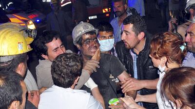 A reader expresses sympathy for the victims of the coal mine disaster in western Turkey. Yilmaz Saripinar / Ihlas / Reuters