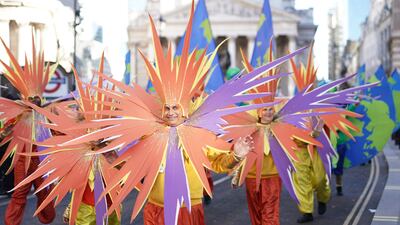 Performers during the show. PA