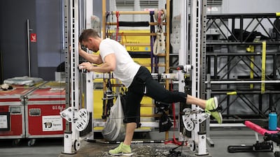 The company also brought in a travelling gym for performers