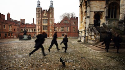 Eton College is Britain’s eighth most expensive boarding school, charging fees of $55,000 a year. Getty