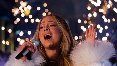 American singer, songwriter, Mariah Carey performs during New Year's Eve celebrations in Times Square on December 31, 2017 in New York. Don Emmert / AFP