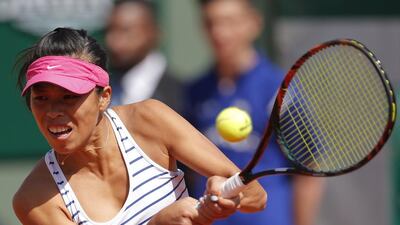 Hsieh Su-wei shown at the French Open earlier this year. Christophe Ena / AP Photo