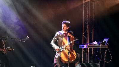 French cellist Valentin Mussou wows the audience in a final piece called The Hanging Moon