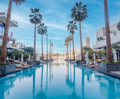 The Social Pool is one of Dubai's busiest hotspots on the weekends. Photo: Five Palm Jumeirah