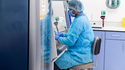 A Covid-19 testing lab is set to open at Burjeel Medical City in Abu Dhabi. Reem Mohammed / The National