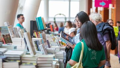 The Emirates Airline Festival of Literature includes is an event tailor made for book lovers. Leslie Pableo/ The National