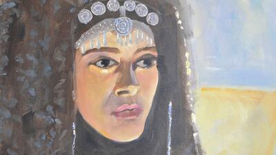 'The Young Woman', a painting by Victor Sitali. Photo: Art Couture