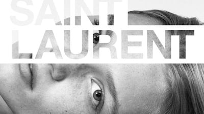 The new ad campaign features portraits of unknown, youthful models, shot in black and white. Courtesy of Saint Laurent