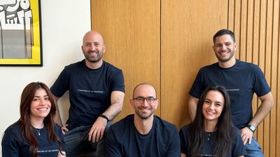 Amir Farha, co-founder and general partner of Cotu Ventures, second from left, with his management team. Photo: Cotu