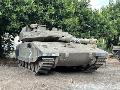 A Merkava 4 tank in northern Israel. Thomas Helm / The National