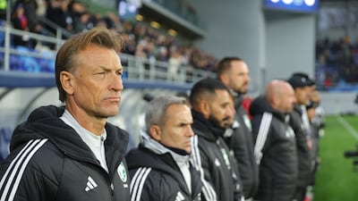 Saudi Arabia head coach Herve Renard during the friendly defeat to Serbia last month. EPA