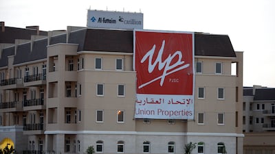 A residential project by Union Properties at Motor City in Dubai. Pawan Singh / The National