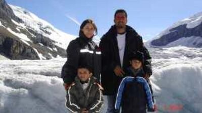 Parents Ana Sophia and Christopher D'Souza with children Nathan and Chelsea, who died of suspected food poisoning.