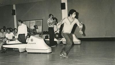 An undated photo of people bowling at The Tourist club in Abu Dhabi. Courtesy Al Ittihad