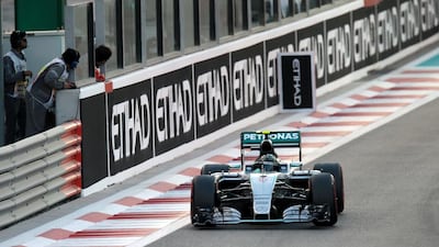 Nico Rosberg at Yas Marina Circuit. Christopher Pike / The National