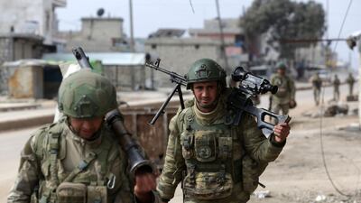 Turkey, a Nato member, suffered its worst military losses in 30 years in a Syrian regime air strike on Thursday. AFP