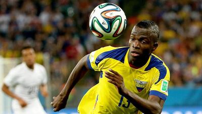 Enner Valencia was one of the standouts of the 2014 World Cup with Ecuador. Oliver Weiken / EPA