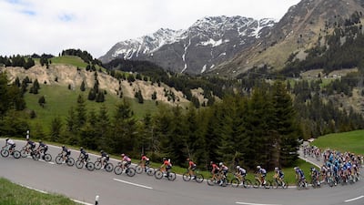 The peloton during Stage 20. PA