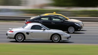 Respondents said they drove fast to ‘test their car’s abilities’ and because ‘roads were designed for speed’. Pawan Singh / The National