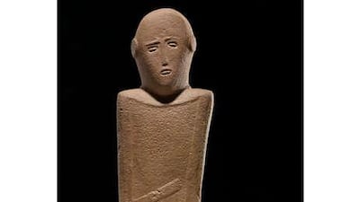 An anthropomorphic stele. Courtesy Riyadh National Museum/Saudi Commission for Tourism & Antiquities