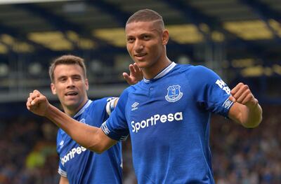 Everton's Richarlison is back among the goals. Reuters