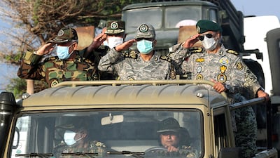 A military exercise by the Iranian army. AFP