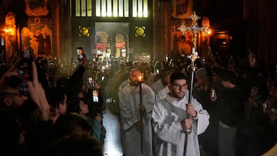 Christmas Eve mass at St Antoine Church in Istanbul. ISIS was said to be plotting attacks this Christmas season. AP