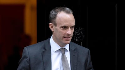 Britain's Secretary of State for Exiting the European Union Dominic Raab. EPA