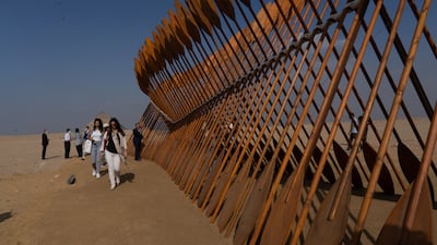Moataz Nasr's 'Barzakh'. Nasr received thousands of messages from Egyptians who had gone to see the pyramids. After years of visiting the site with their families, they were overjoyed to experience it in a new way.