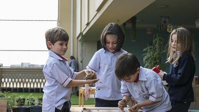 The programme consists of community workshops, action research education programs unique to each school, design and implementation of Edible School Gardens, along with internationally accredited teacher training courses in edible gardening and mindfulness. Mona Al Marzooqi / The National / February 22, 2017