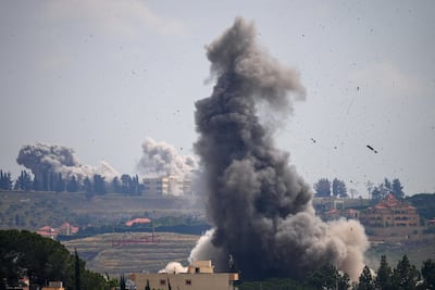 Smoke billows from southern Lebanon, following Israeli strikes. Reuters