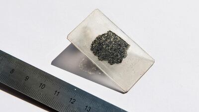 This sample from a meteorite that fell to Earth more than a decade ago has provided evidence of a lost planet that once roamed our solar system, according to a study. AP
