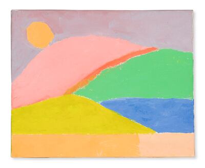 Untitled by Lebanese-American artist Etel Adnan. Photo: Christie's