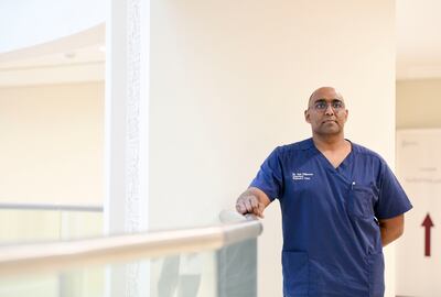 Dr Neil Nijhawan, a consultant in hospice and palliative medicine in Abu Dhabi, has noticed an increase in the proportion of older patients with dementia. Khushnum Bhandari / The National