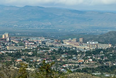 UN inspectors visited the Nagorno-Karabakh city of Stepanakert, known as Khankendi by Azerbaijan. Reuters
