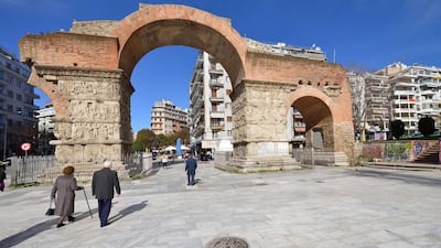 Built by Roman emperor Galerius, the Arch of Galerius is a popular meeting spot for locals. Courtesy Carlo Raciti