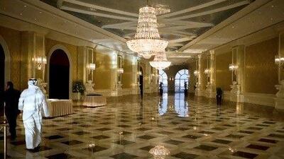 The Grand Canal hotel is being built at the foot of Abu Dhabi island. Lee Hoagland / The National