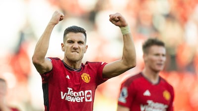 Diogo Dalot believes Manchester United showed their fighting spirit in the win against Brentford. EPA