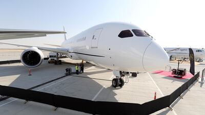 The BBJ 787 Boeing Business Jets press conference.