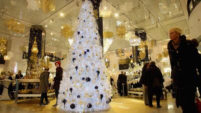 Christmas shoppers at KaDeWe in 2007. Getty Images