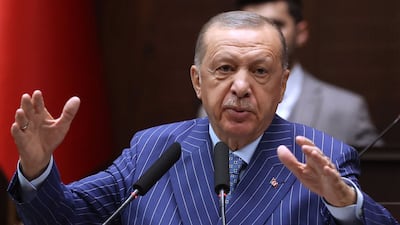 Turkish President Recep Tayyip Erdogan will attend a round of talks with the leaders of Sweden and Finland, as well as Nato, on Tuesday. AFP