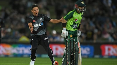 Trent Boult of New Zealand failed to pick up a wicket on Tuesday. Getty