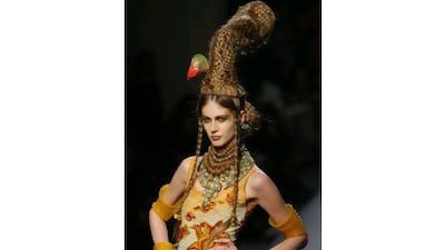 I admire Jean-Paul Gaultier the "enfant terrible" of French fashion. I love the way he turns ethnic fabrics into haute couture.