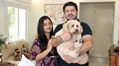 Payal Sethi and Nimit Sethi bought their villa for Dh1.3 million in 2020 at the Springs in Dubai. All photos: Pawan Singh / The National