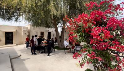 The pop-up takes temporary residence in a restored complex with a spacious courtyard