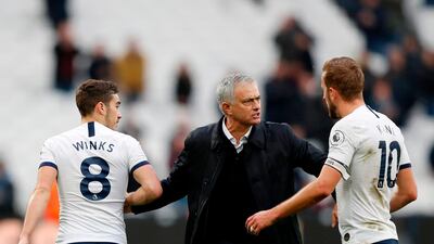 Tottenham Hotspur's Portuguese head coach Jose Mourinho. AFP