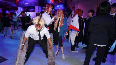 People attend the Esports and Gaming Festival held at Dubai World Trade Centre. Pawan Singh / The National