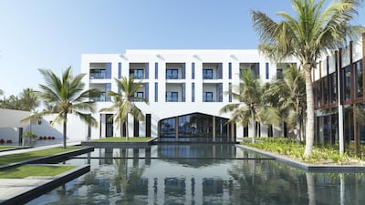 The outside view of Al Baleed Resort Salalah by Anantara. Courtesy Anantara